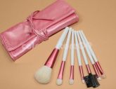 Kit de 7 Pinceis - Branco e Pink